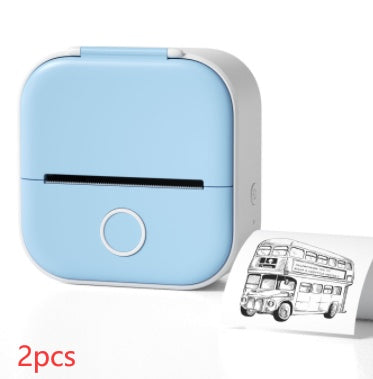 Portable Mini Thermal Label Printer Home Photo Printer Student Wrong Question Printer Bluetooth-compatible Mini Label Printer Price Tag - HZ Mobile