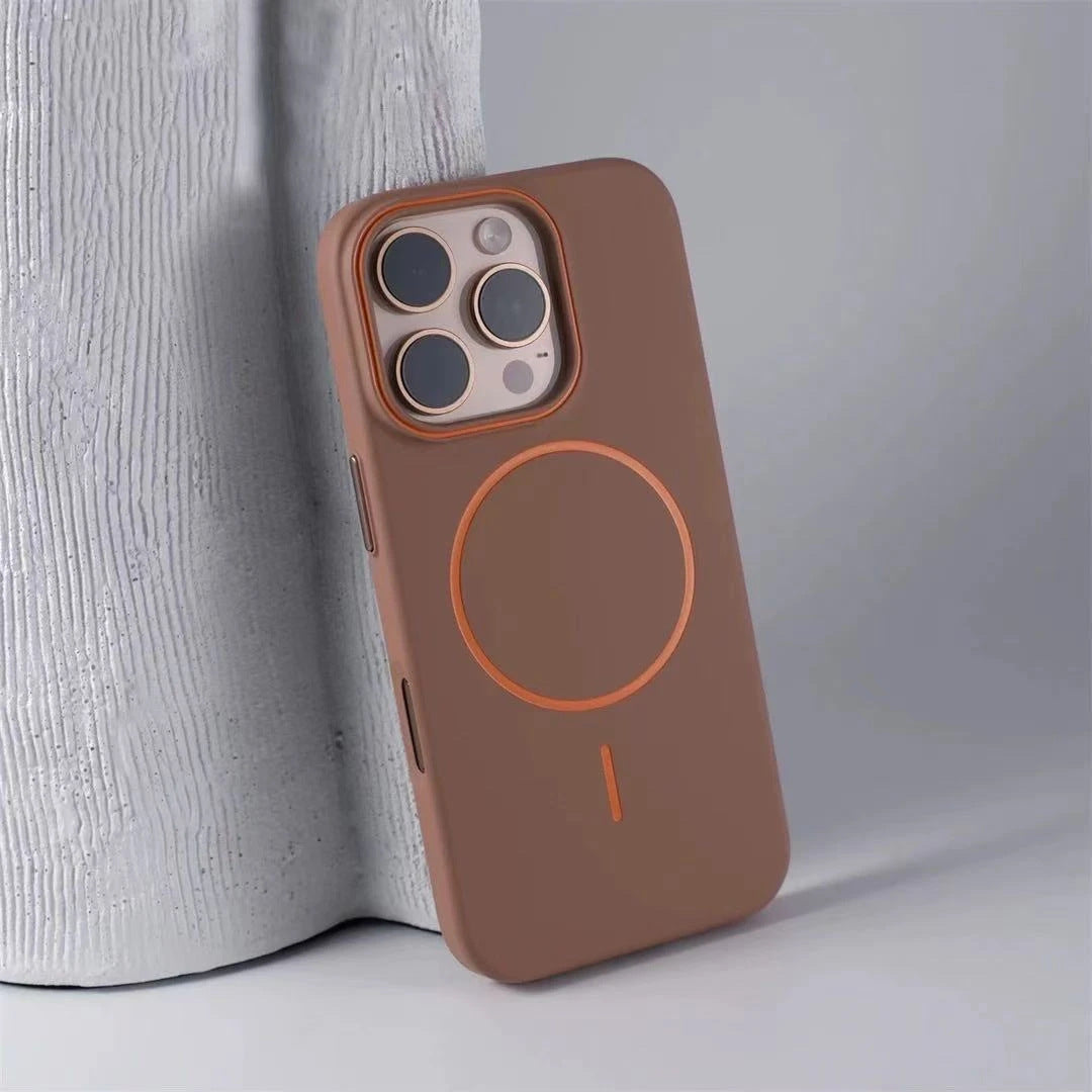 Applicable To IPhone16 Phone Case Skin-feeling Frosted Pc Magnetic Protective Sleeve - HZ Mobile