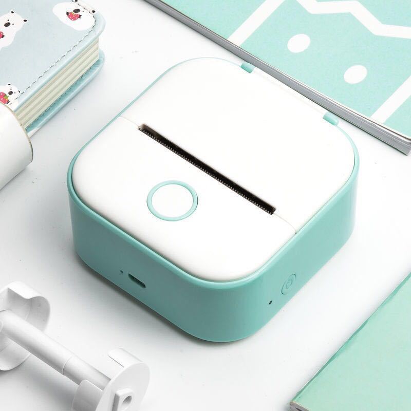 Portable Mini Thermal Label Printer Home Photo Printer Student Wrong Question Printer Bluetooth-compatible Mini Label Printer Price Tag - HZ Mobile