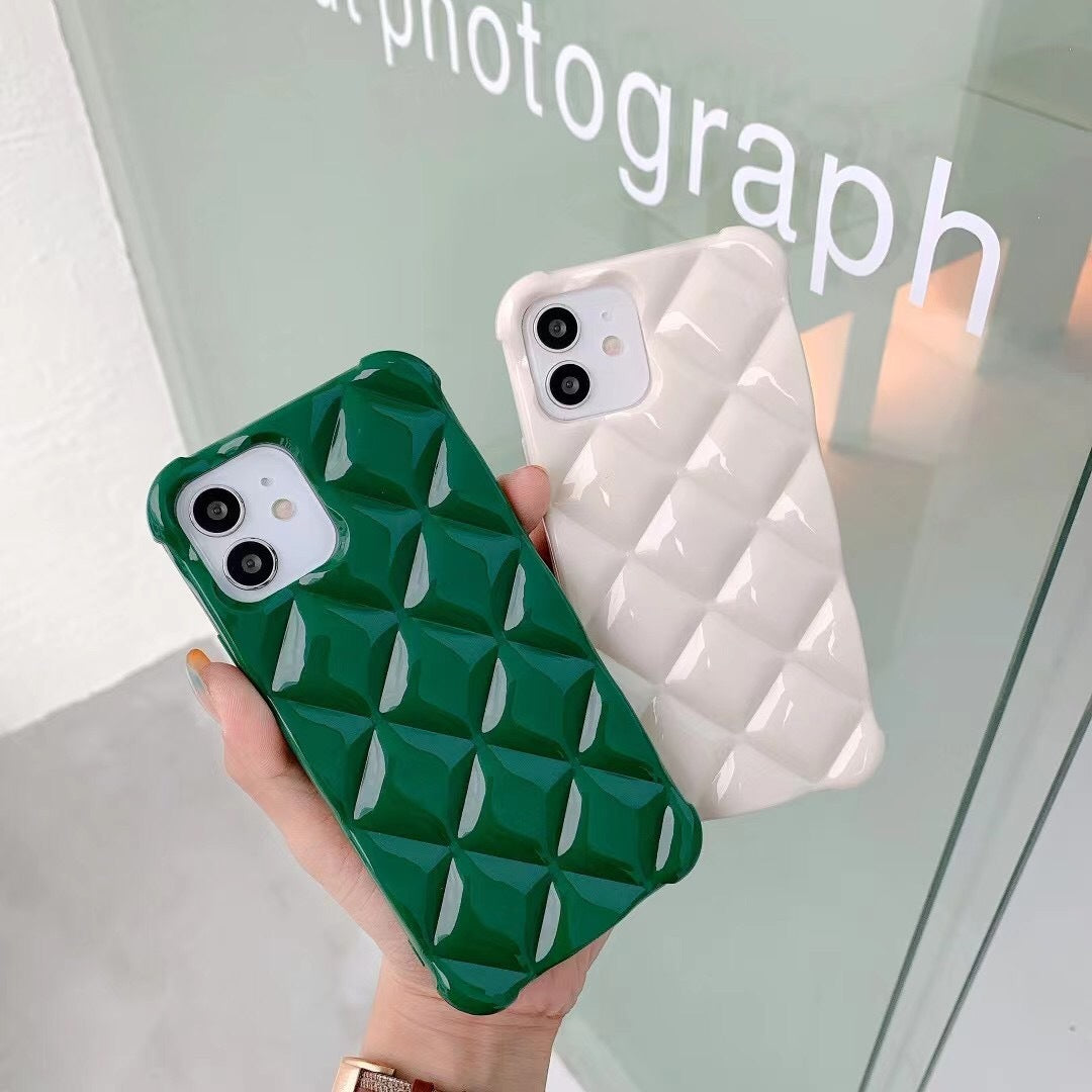 Creative Three-dimensional Rhombus Simple Mobile Phone Case - HZ Mobile