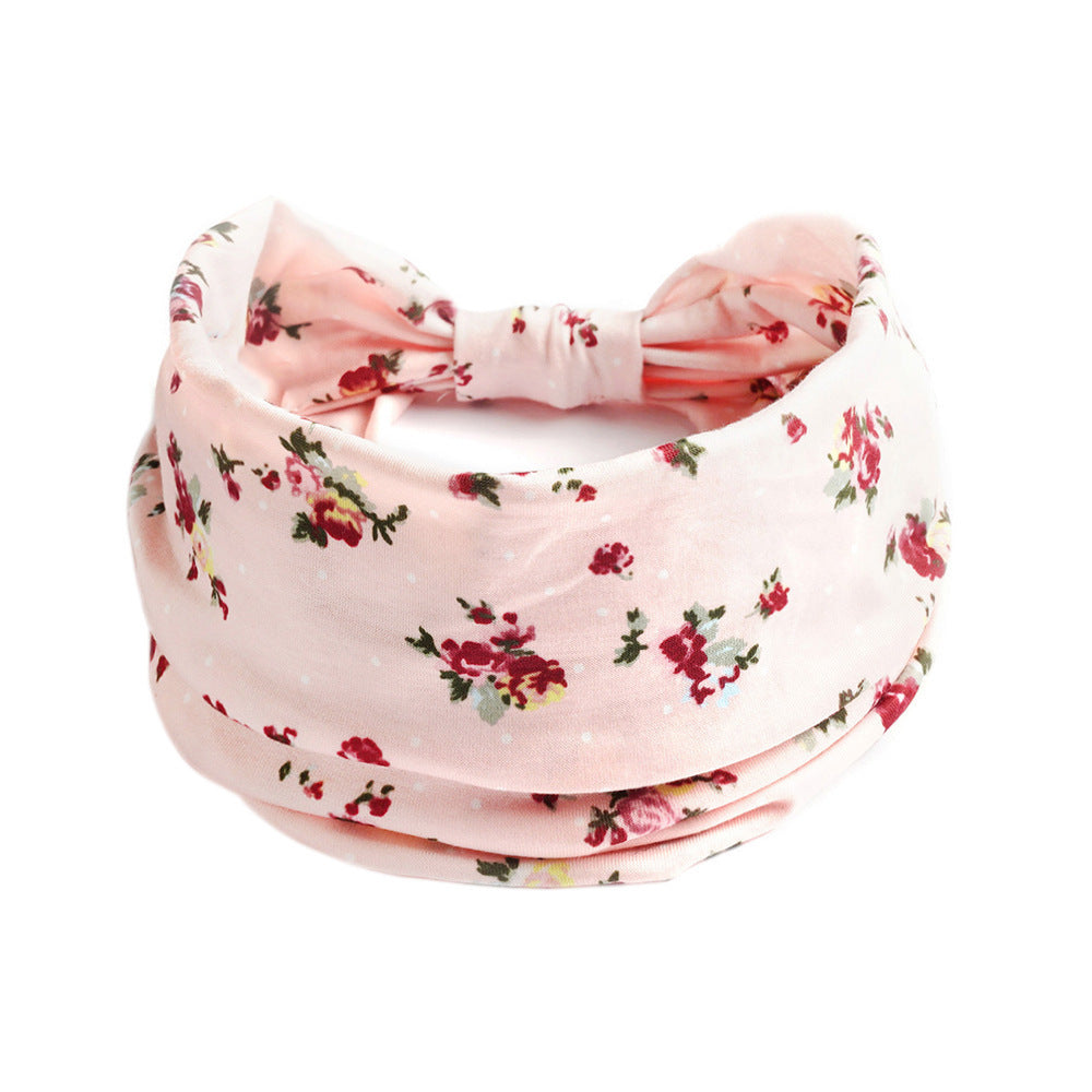 Bohemian Yoga Sports Headband – Cashew Print, Sweat-Absorbent & Non-Slip Elastic Hairband - HZ Mobile