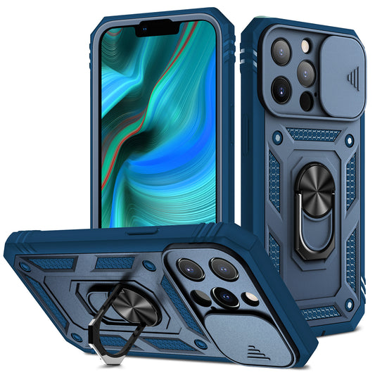 New Magnetic Mobile Phone Case With Sliding Window Bracket - HZ Mobile
