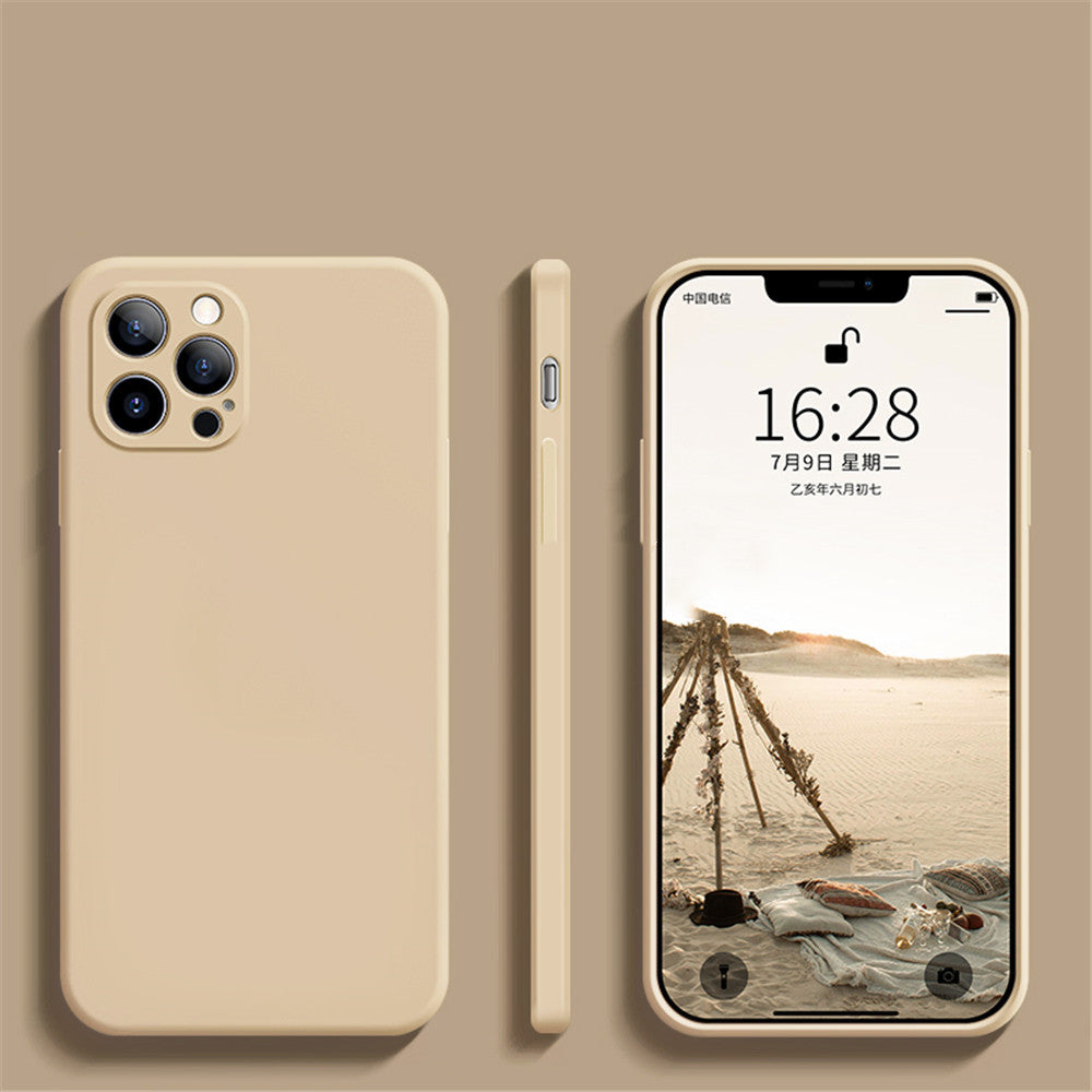 Liquid Silicone Fine Hole Straight Edge Mobile Phone Case - HZ Mobile