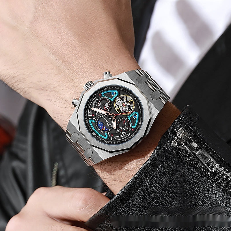 Fully Automatic Men’s Mechanical Royal Oak Sports Waterproof Watch – HZ Mobile - HZ Mobile