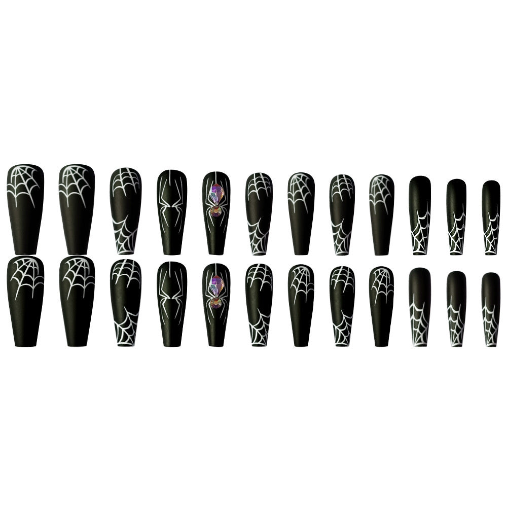 Dark Spider Halloween Fake Nails – Sweet & Cool Press-On Armor Tips for DIY & Party Manicure - HZ Mobile