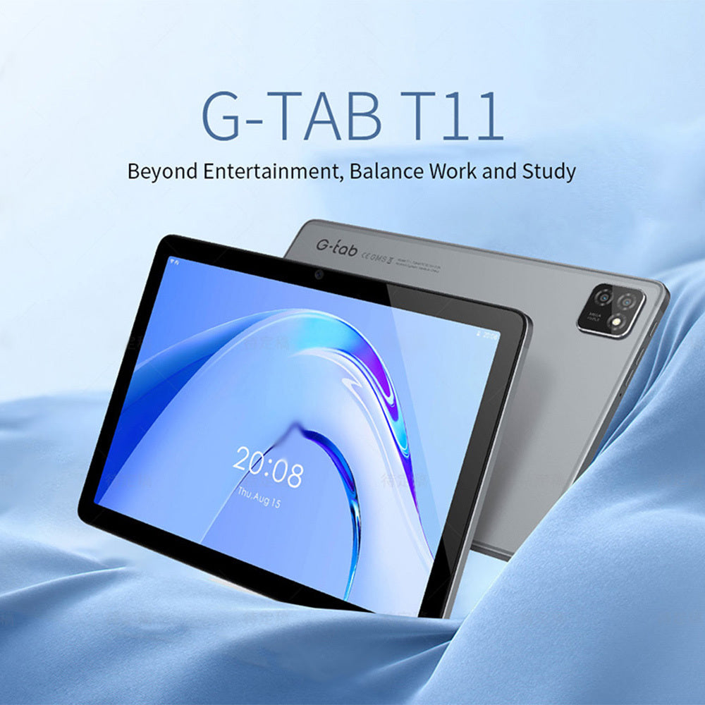 G-tab T11 Android 14 Tablet 10.1 Inch 1280&800 IPS Screen Unisoc T606 8 Core Max 1.6GHz 8GB RAM 4GB&4GB Expansion128GB ROM 2.4&5GHz WiFi Bluetooth 5.0 6580mAh Battery 8MP&13MP Camera Dual 4G - HZ Mobile
