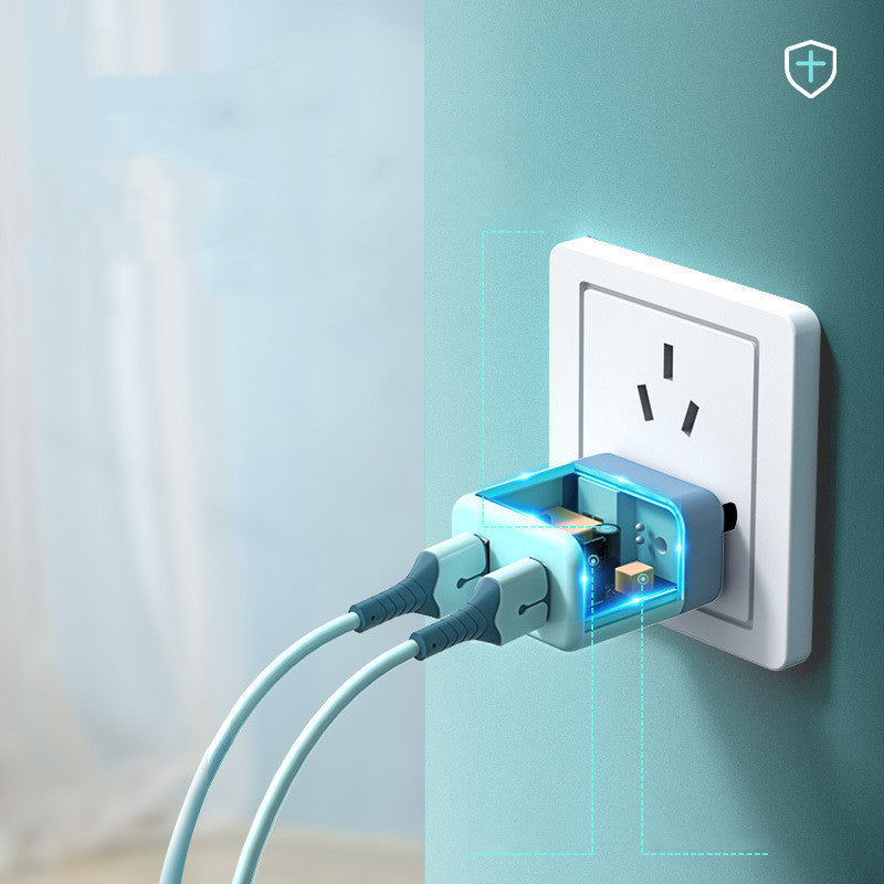 2 USB 5V2A Dual-Hole Charger USB Universal 20W Mobile Phone Charging Head CE Certified Color Power Adapter - HZ Mobile