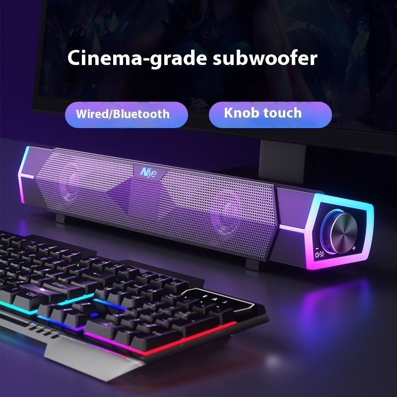 Bluetooth Speaker Dual Speaker Subwoofer Theater Level Surround Computer Speaker - HZ Mobile