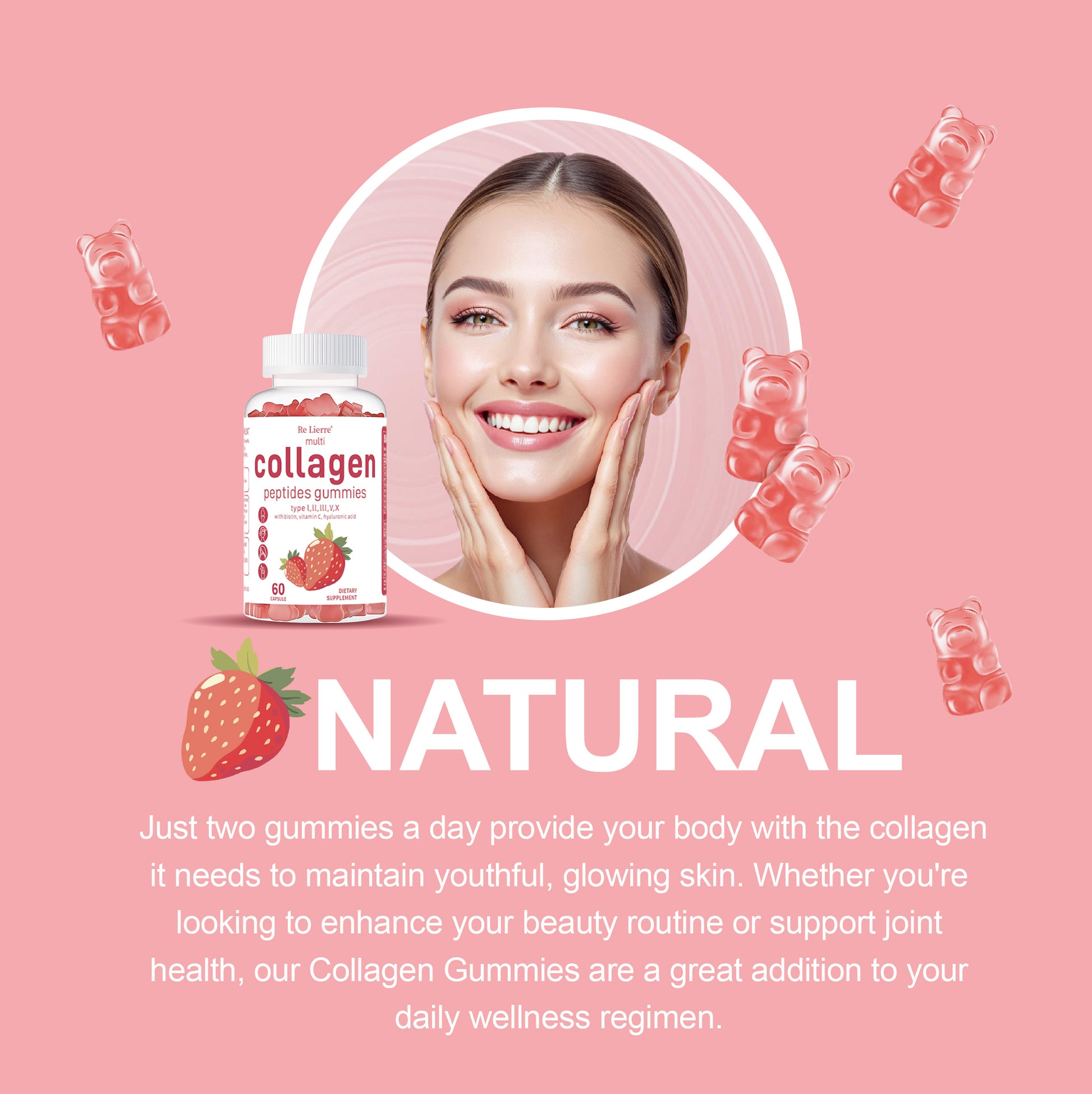 Collagen Peptide Gummies – Skin, Hair & Joint Support Beauty Supplement - HZ Mobile