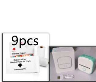 Portable Mini Thermal Label Printer Home Photo Printer Student Wrong Question Printer Bluetooth-compatible Mini Label Printer Price Tag - HZ Mobile