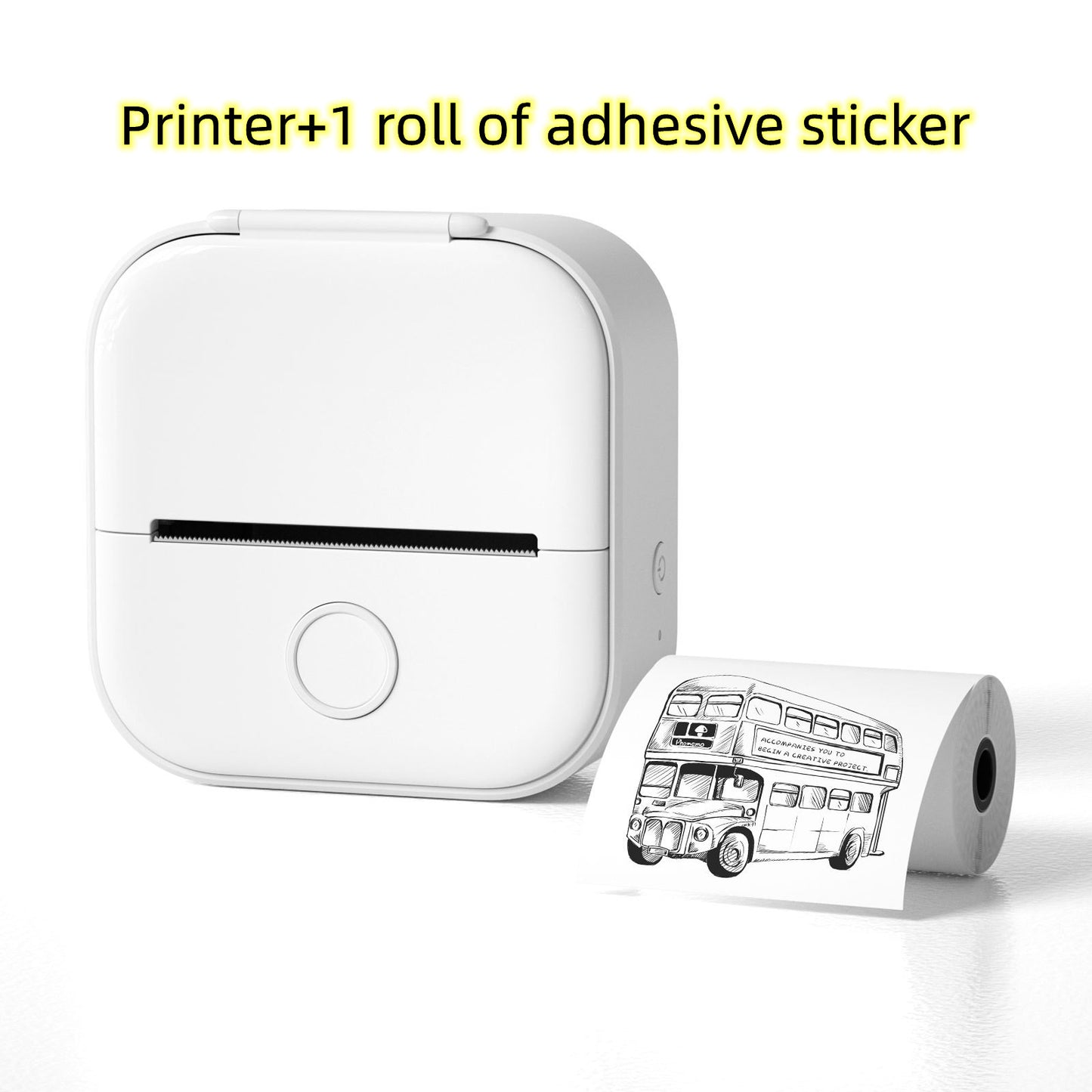 Portable Mini Thermal Label Printer Home Photo Printer Student Wrong Question Printer Bluetooth-compatible Mini Label Printer Price Tag - HZ Mobile