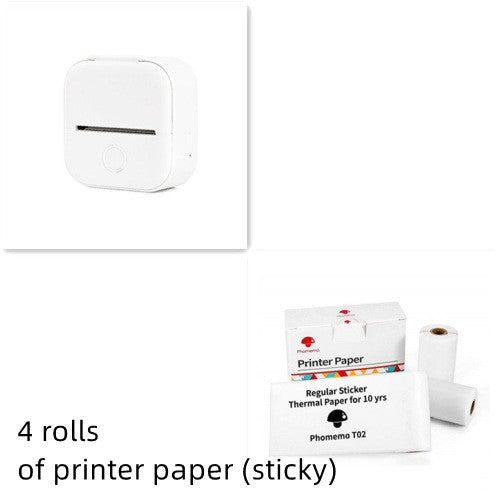 Portable Mini Thermal Label Printer Home Photo Printer Student Wrong Question Printer Bluetooth-compatible Mini Label Printer Price Tag - HZ Mobile