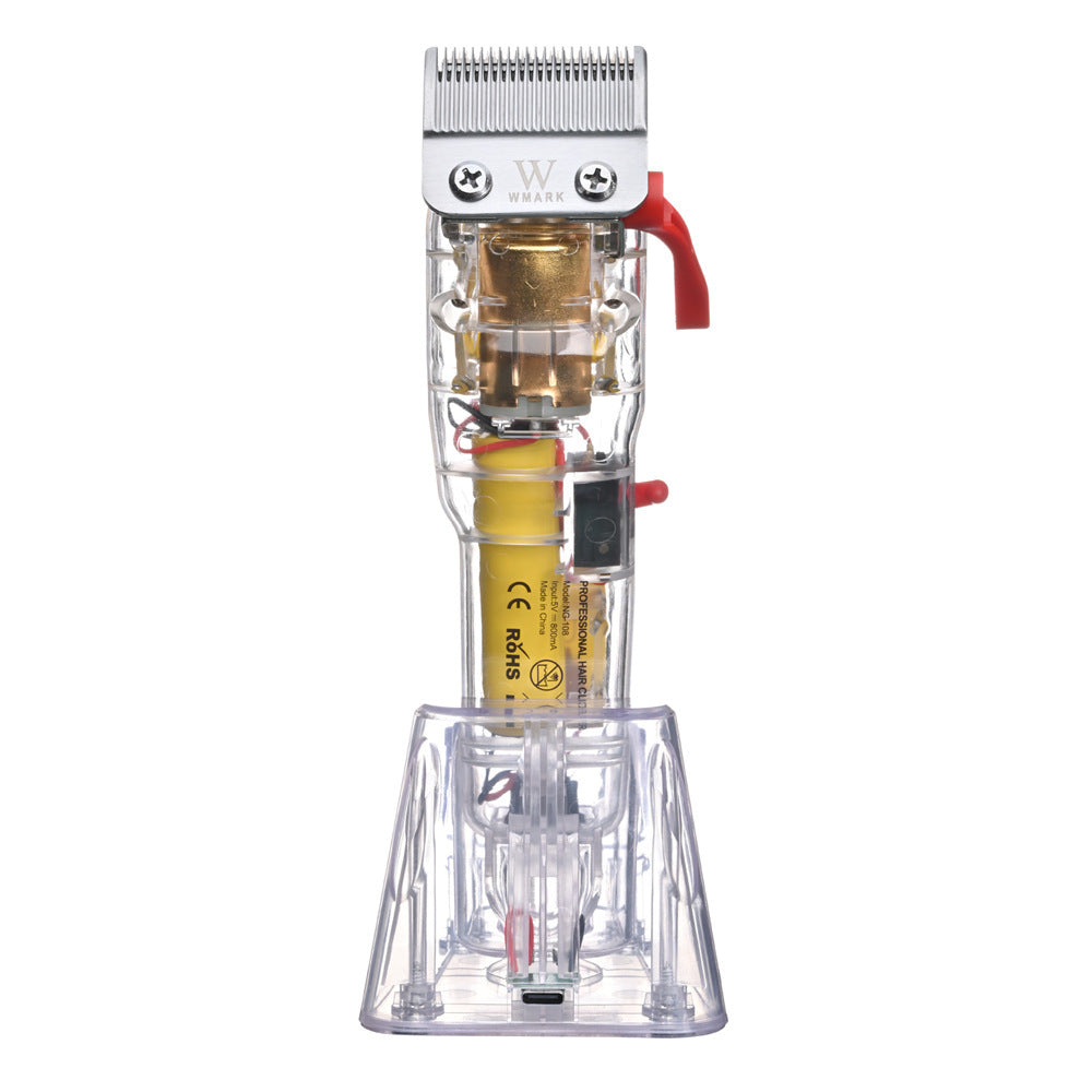 Transparent Hair Clipper – Cordless Electric Trimmer with USB Charging - HZ Mobile
