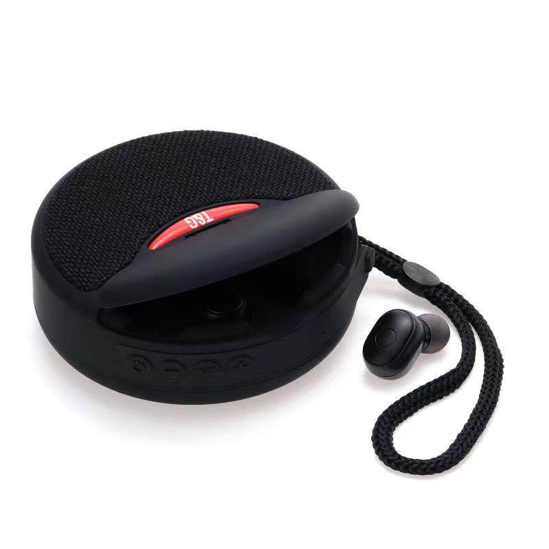 Outdoor Portable Headset Bluetooth Speaker Integrated Wireless 3D Stereo Subwoofer Music Speaker Support TF Card FM Radio - HZ Mobile