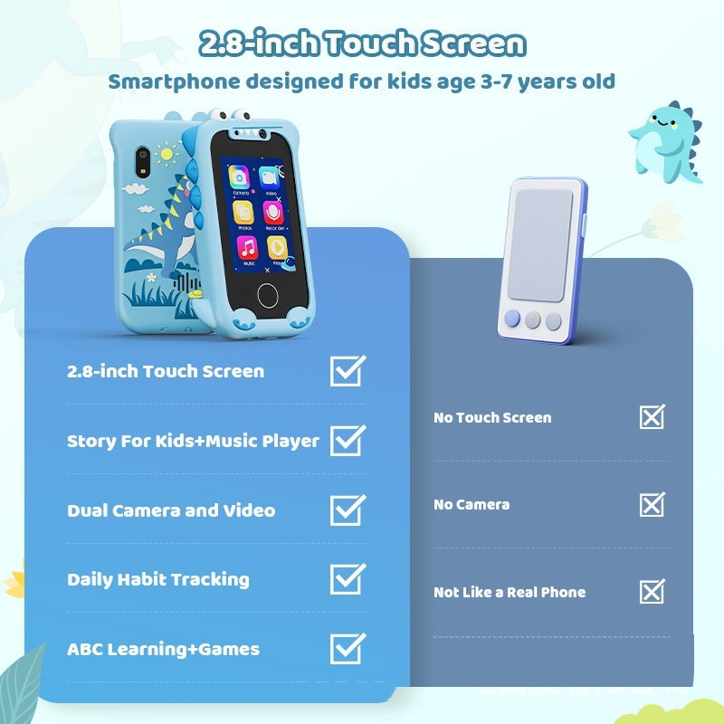 Early Childhood Education Photo Video Game Mini Bear Handheld Touch Mobile Phone Camera - HZ Mobile