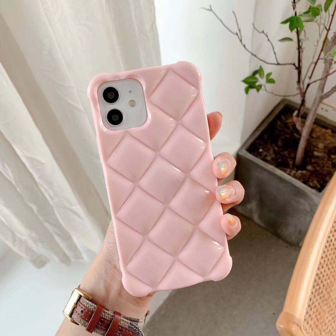 Creative Three-dimensional Rhombus Simple Mobile Phone Case - HZ Mobile