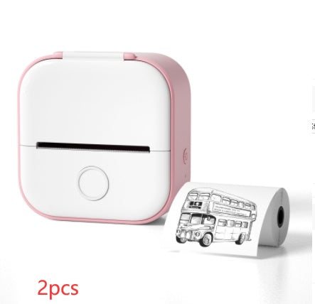 Portable Mini Thermal Label Printer Home Photo Printer Student Wrong Question Printer Bluetooth-compatible Mini Label Printer Price Tag - HZ Mobile