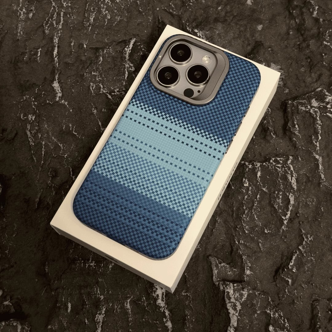 Woven Pattern Autumn & Winter Solid Color Drop-Resistant iPhone Case - HZ Mobile