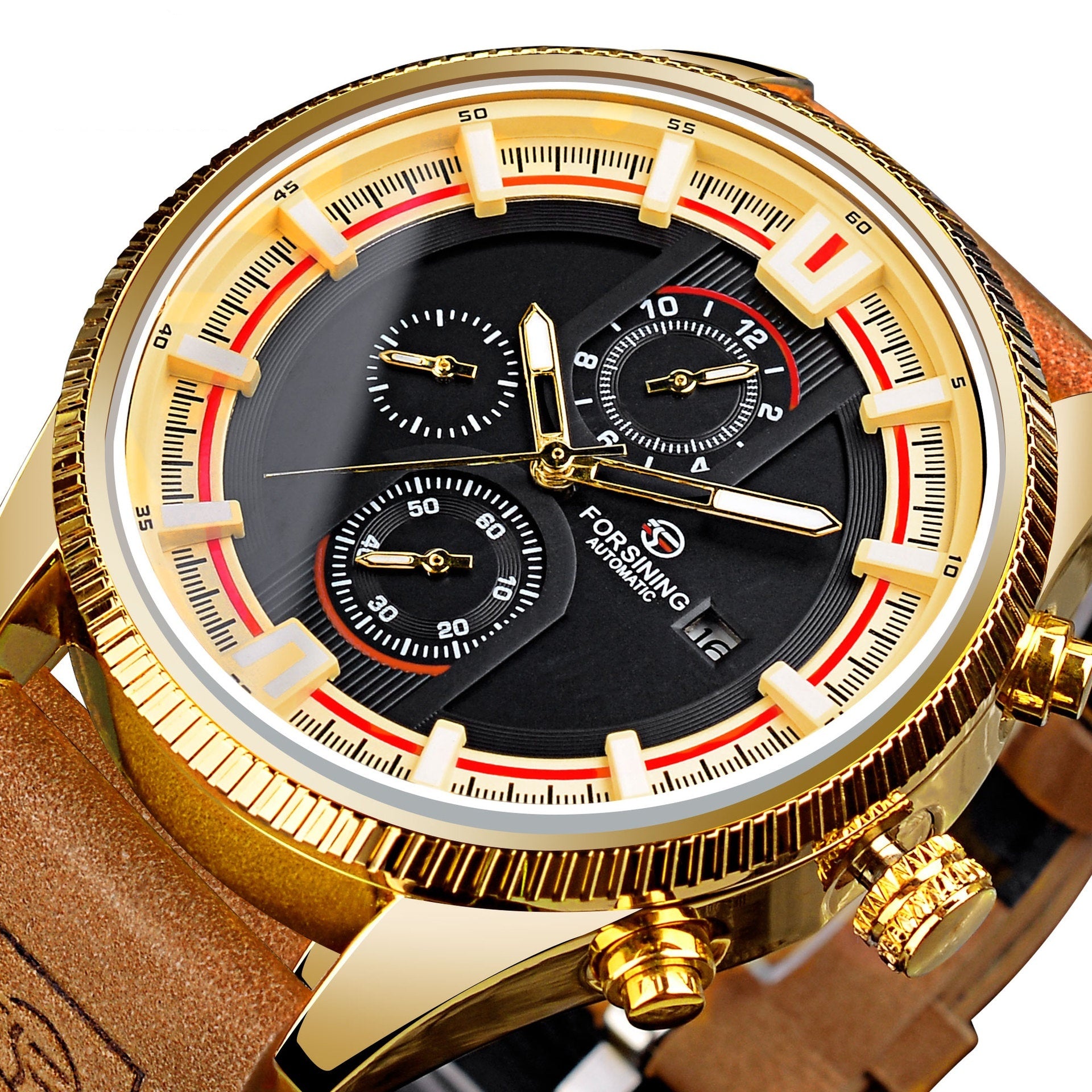 30M Waterproof Men’s Week Calendar Automatic Mechanical Watch – HZ Mobile - HZ Mobile