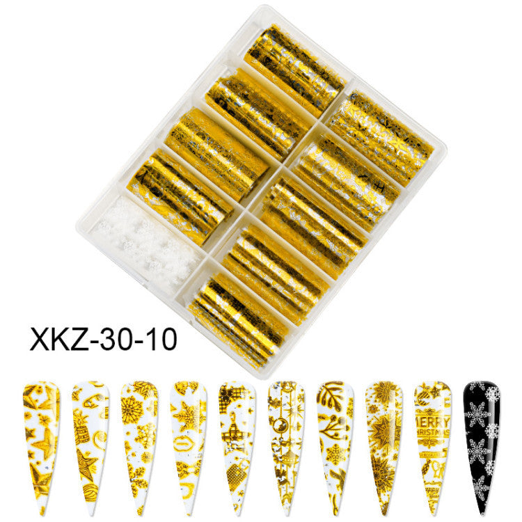 Butterfly & Star Nail Transfer Paper – Laser Foil Stickers for DIY European & American Nail Art - HZ Mobile