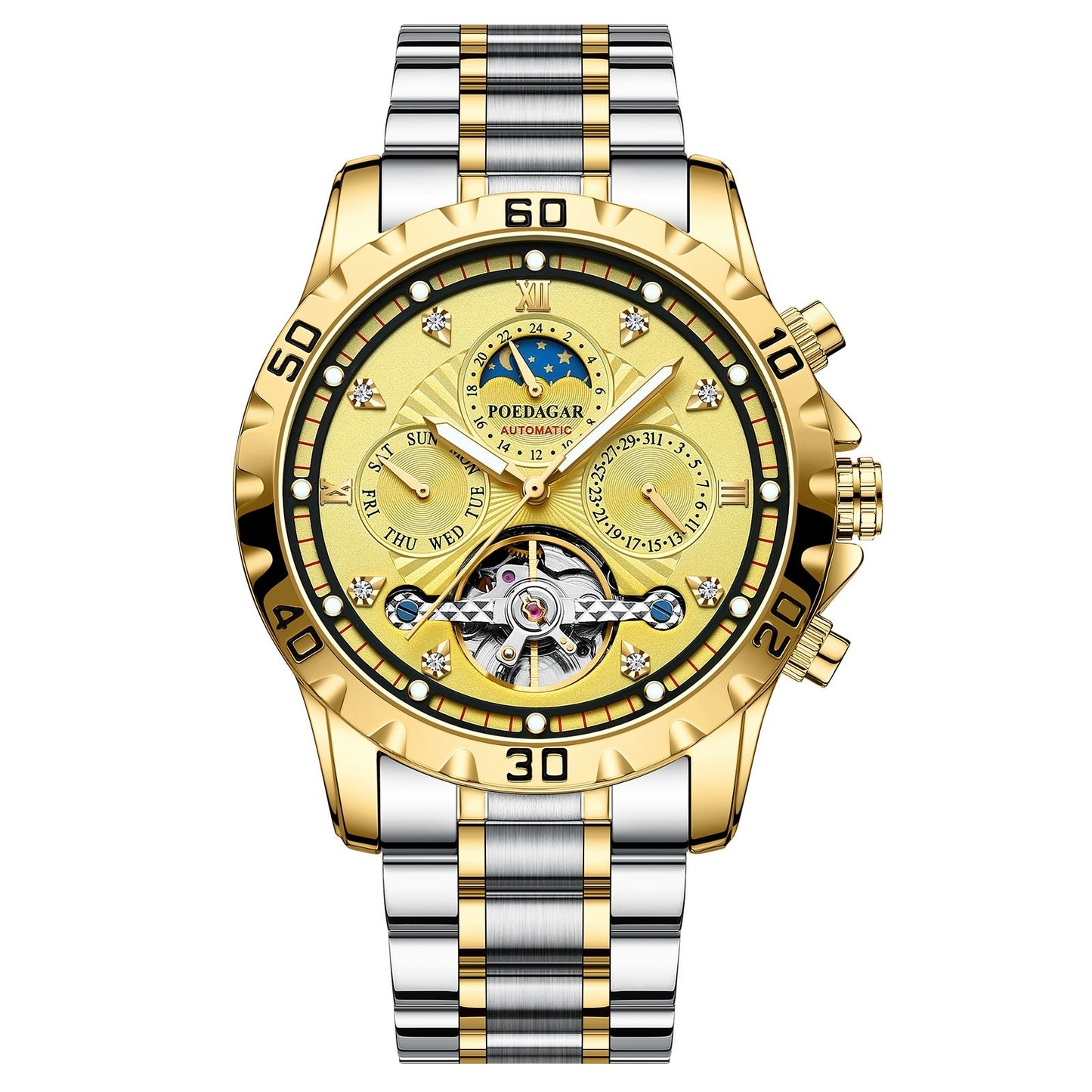 Men’s Mechanical Waterproof Luxury Multifunction Watch – HZ Mobile - HZ Mobile
