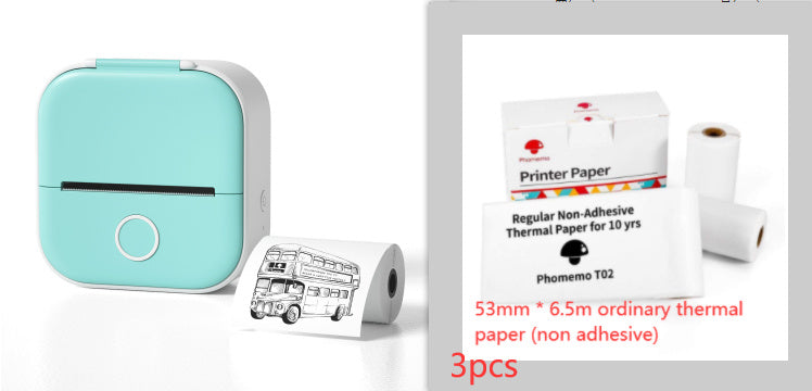 Portable Mini Thermal Label Printer Home Photo Printer Student Wrong Question Printer Bluetooth-compatible Mini Label Printer Price Tag - HZ Mobile