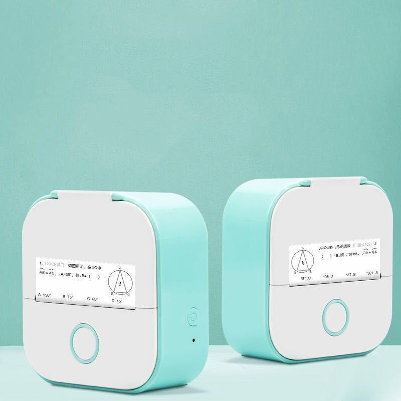 Portable Mini Thermal Label Printer Home Photo Printer Student Wrong Question Printer Bluetooth-compatible Mini Label Printer Price Tag - HZ Mobile