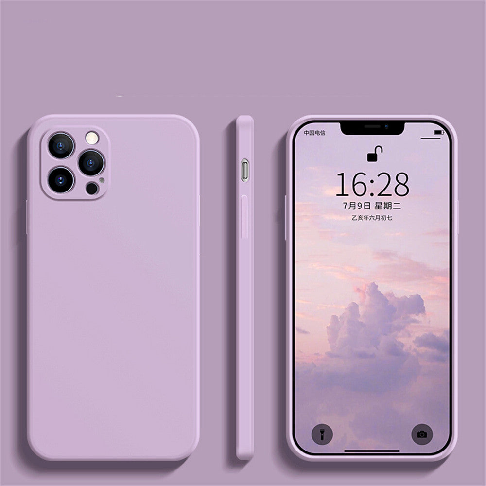 Liquid Silicone Fine Hole Straight Edge Mobile Phone Case - HZ Mobile