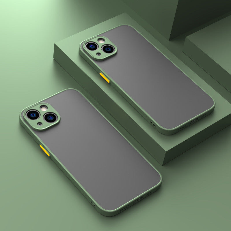 Fine Hole Skin-sensing Phone Case Full Lens Anti-fall Frosted Hard Protective Cover - HZ Mobile