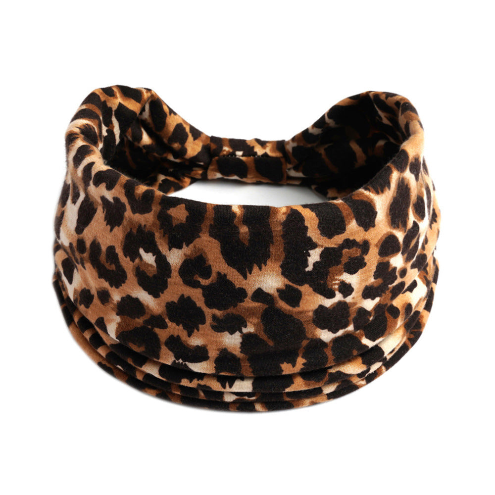 Bohemian Yoga Sports Headband – Cashew Print, Sweat-Absorbent & Non-Slip Elastic Hairband - HZ Mobile