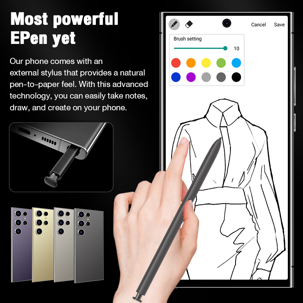 S24 Ultra Cell Phones 5G Unlocked Phonessmartphonewith Tool Pen - HZ Mobile