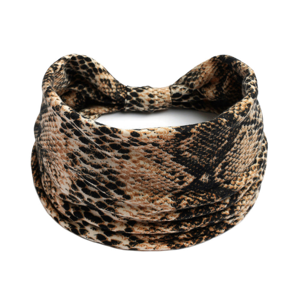 Bohemian Yoga Sports Headband – Cashew Print, Sweat-Absorbent & Non-Slip Elastic Hairband - HZ Mobile
