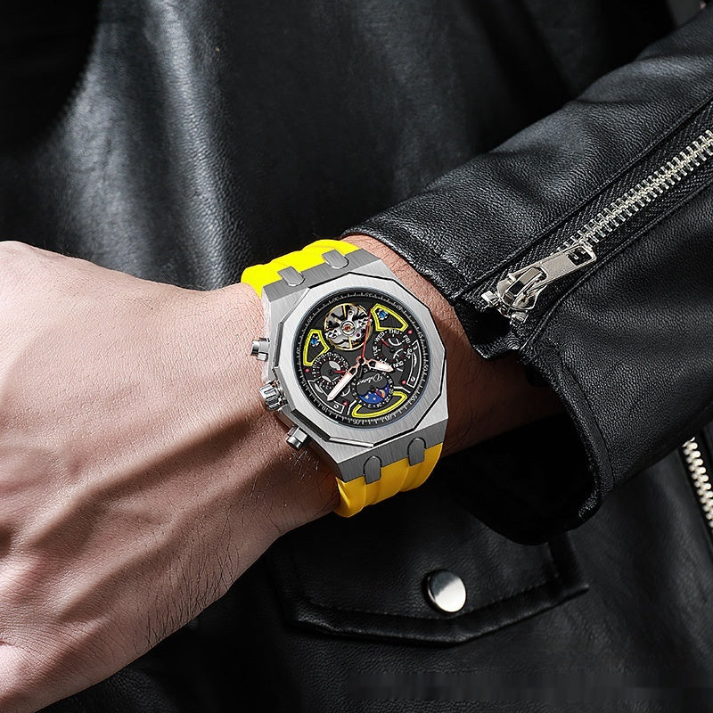 Fully Automatic Men’s Mechanical Royal Oak Sports Waterproof Watch – HZ Mobile - HZ Mobile